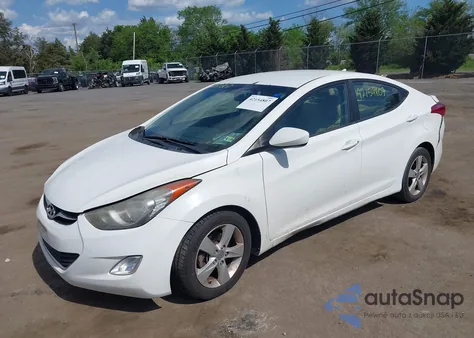 2013 Hyundai Elantra Gls z USA, uszkodzony, nr VIN 5NPDH4AE3DH338299